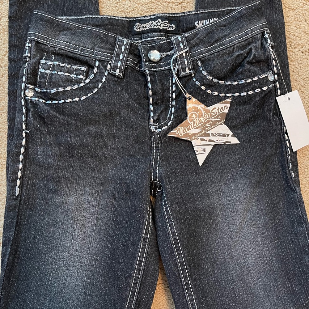 Vanilla Star Kids Black Skinny Denim Jeans - NWT